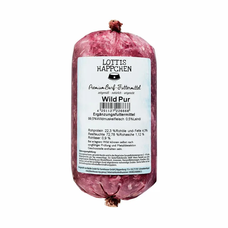 Ausverkauf LOTTIS HÄPPCHEN Wild pur 500 g
